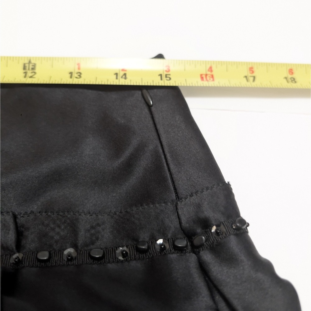 NWT Magaschoni Luxury Skirt Silk Black Pleated Hand Beaded Whimsigoth Sz 6 $428 - Picture 14 of 16
